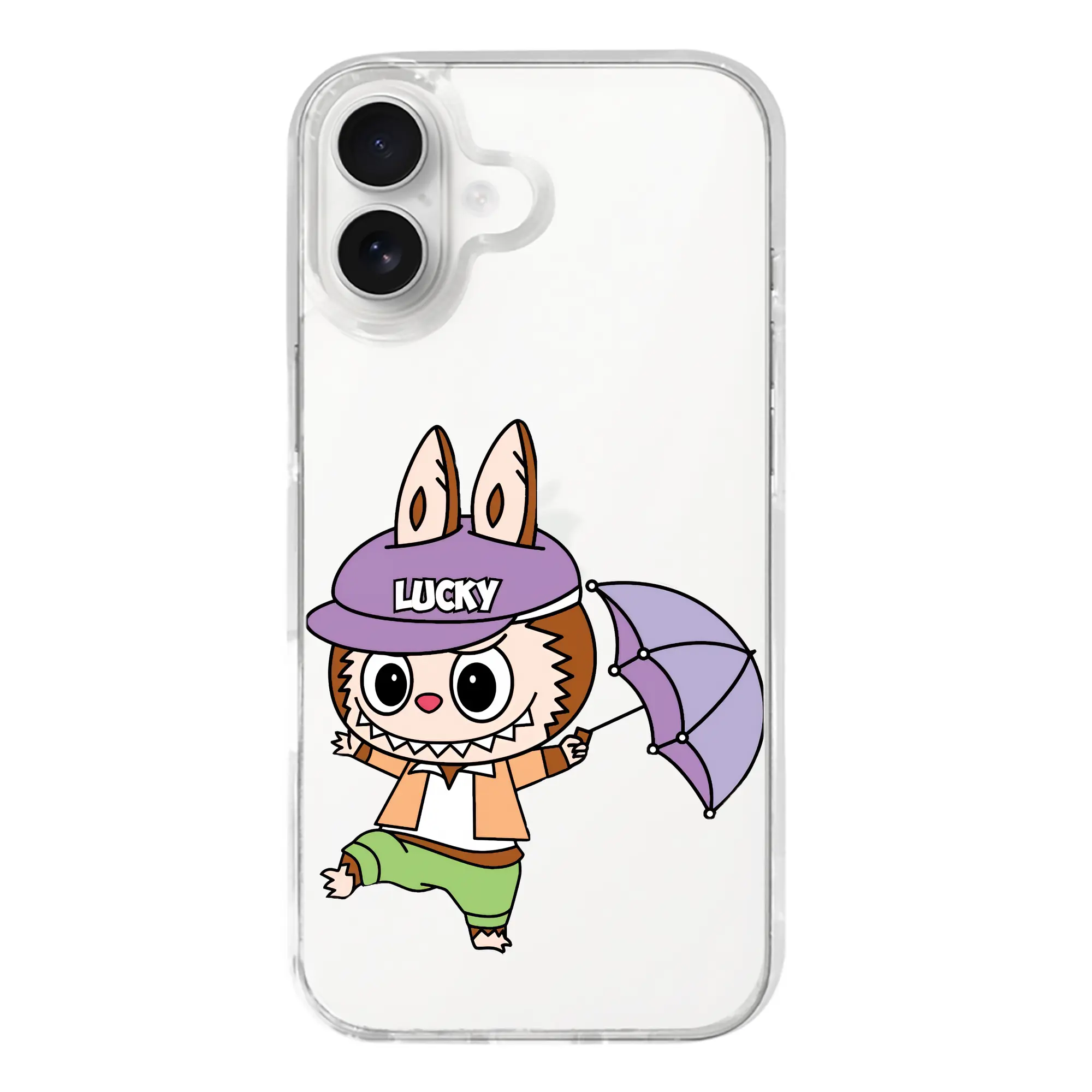 ラブブ グッズ モココ - iPhone 17シリーズ 透明スマホケース – 薄型・耐衝撃・精密フィット保護カバー